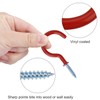 Screw Hooks Cup Hooks Screws Vinyl Coated Multi-Purpose Hooks 2