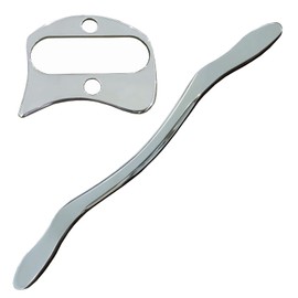 Medical Grade Gua Sha Stainless Steel Tool Set(2pcs),Scraping Massage Tool -AnTiexi IASTM Tool Set Muscle Scraper Great Soft Tissue Mobilization Tool (2pcs Set)