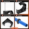 100 PCS 1/2" Half Clamps J-Hook with Nails for PEX,