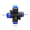 4 way1/4 OD Push to connect Fittings,push to connect air