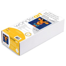 Wonderart Latch Hook KIT 12X12 Gir, Bowtie Giraffe