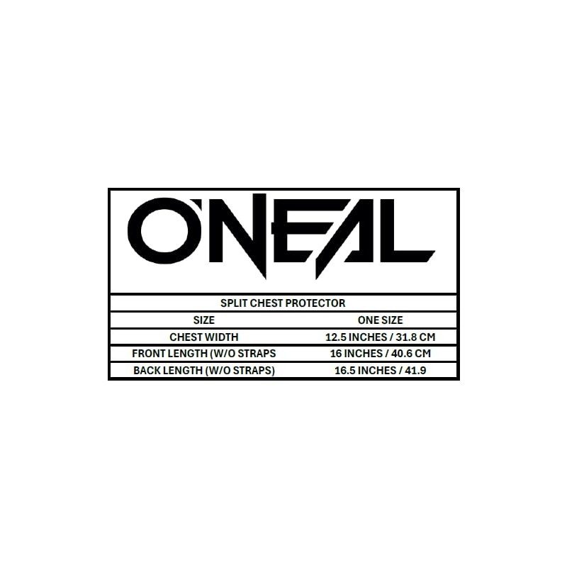 O'NEAL Holeshot Protector de Pecho, Negro, Talla M/G 1285-004