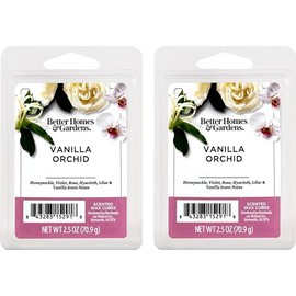 Maclock Better Homes and Gardens Scented Wax Cubes 2.5oz 2-Pack (Vanilla Orchid), Neutral, BG154