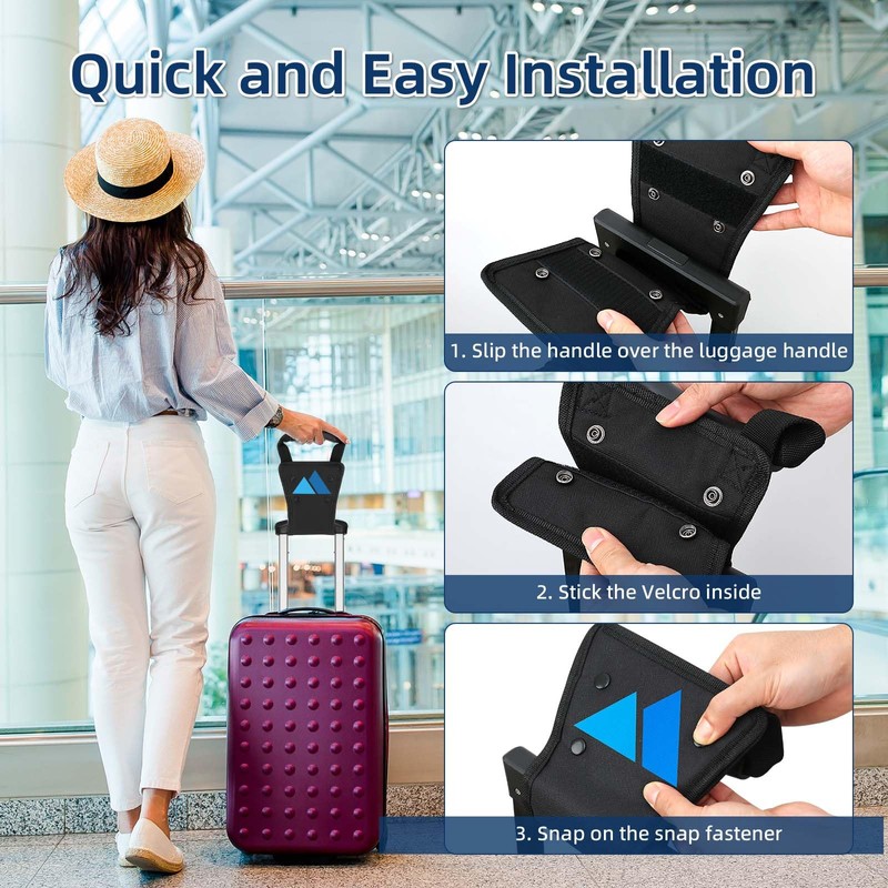 Incycall Suitcase handle extension, 17 cm, adjustable carry handle made