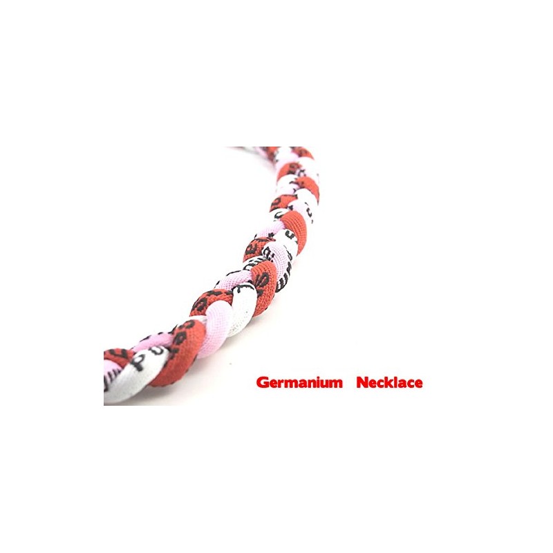 Braid Germanium Necklace: Sports Breath (Baseball, Soccer, Golf, etc.) (Red,