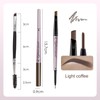 RICEEL Eyebrow Pen,Eyebrow Pencil with Brow Brush Double Ended Eyebrow