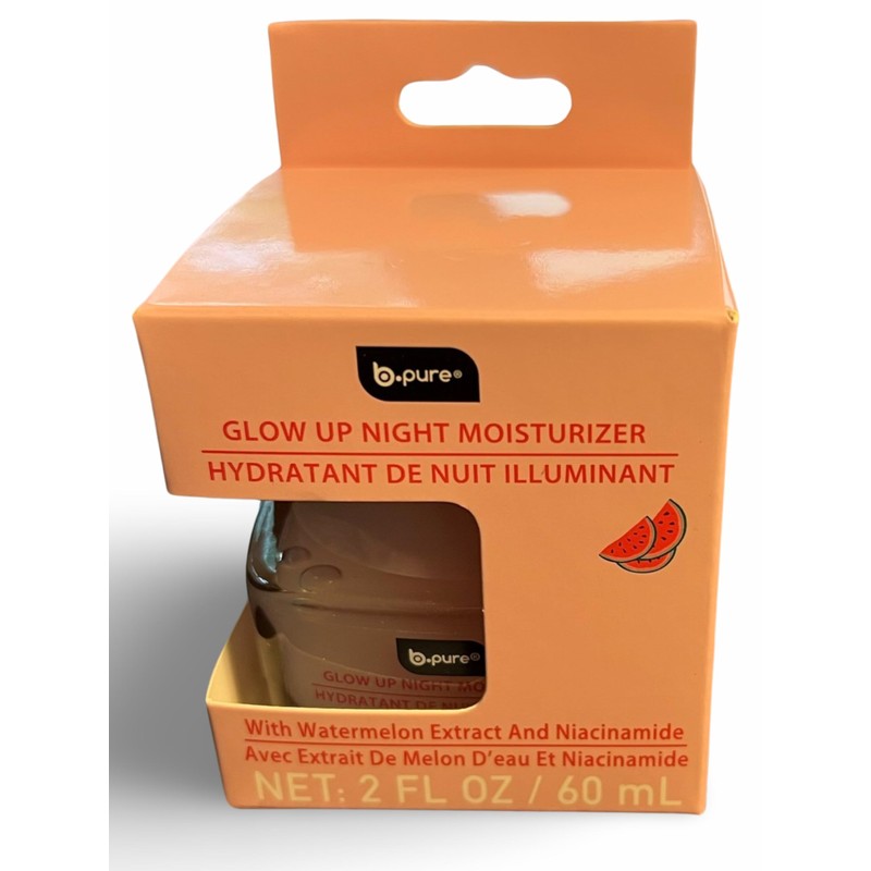 b.pure Glow Up Night Moisturizer With Watermelon Extract and Niacinamide