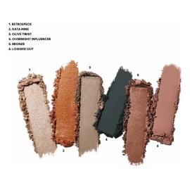 Paleta de Sombras MAC Connect In Colour | 6 Tonos | Alta Pigmentación | En Húmedo y Seco Bronze Influence
