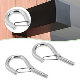 eMagTech Pack of 10 M4 Screw Hooks Hanging Spring Buckle Eye Hooks for Most Coupling Components with Metric Female Thread