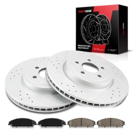 Torchbeam 345mm Front Brake Pads and Rotors Kit Compatible with Dodge 2012-2014 2016-2020 Challenger 3.6L, Dodge 2006-2010 2013-2018 2020 Charger 5.7L, Dodge 2011-2018 2020 Charger 3.6L - OE Brake Kit