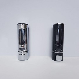 Pump-type wall-mounted simple hand wash liquid soap case holder black