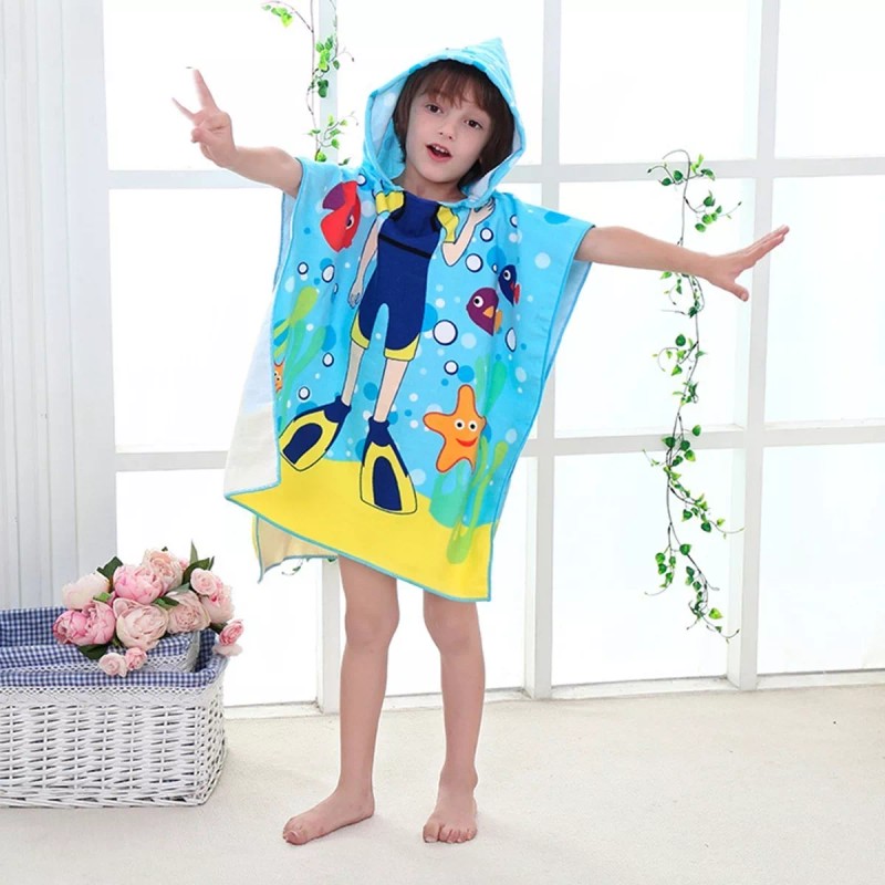 DaraBaby Toalla De Baño Con Capucha Para Playa Ó Natación