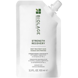 Biolage Strength Recovery Deep Treatment - Instantly Nourishes & Protects, Fortifies Strands, Reduces Breakage, With Olive Squalane & Vegan Proteins, Vegan, Paraben-Free, Packaging may vary