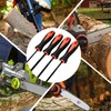 Tenbrachian 4 Pcs Chainsaw Files, Chainsaw Sharpener File, Professional Round