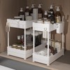 Sevenblue 2 Pack Under Sink Organizer, Under Bathroom Cabinet Organizer