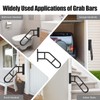 UCANVIN Upgraded Non-Slip Handrails for Outdoor 1-3 Steps, U-Shaped Stair