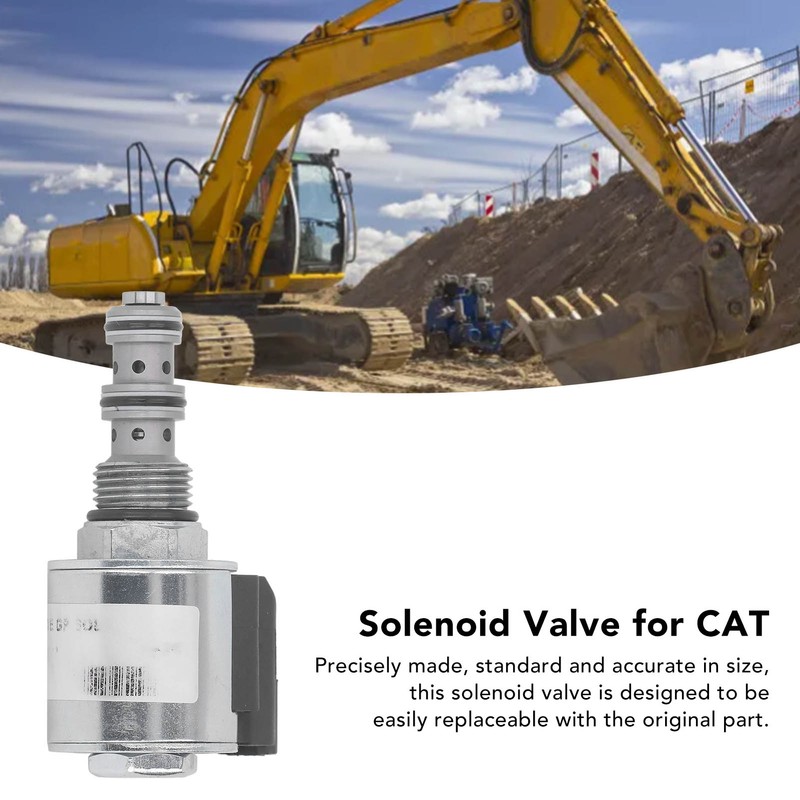 Excavator Solenoid Valve Fast Switching Alloy Steel Solenoid Valve Replacement