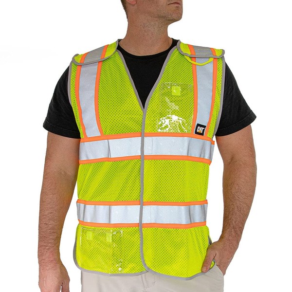 CAT Men's 1320017 5 Point Break Away Safety Vest -