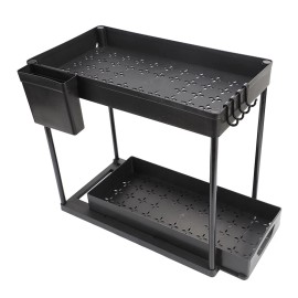 2Pack Under Sink Organizers And Storage Pull Out Kitchen Bathroom Organizer