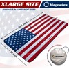 Magnelex American Flag Windshield Sun Shade, High-Resolution Sun Shield with