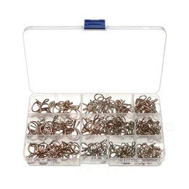 250 Pcs Fuel Line Hose Clip Single Wire Tubing Spring Clips Clamps 10 Size 5mm-14mm Fasteners Clamps Assortment Kit