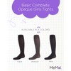 MeMoi Girls' Basic Complete Opaque Tights Navy 4-6