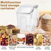 Umigy 4 Pack Rice Storage Container Flour Storage Bin with