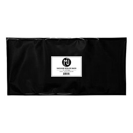 MJ Commercial-Grade Vacuum Sealer Bags for Food Storage, Sous Vide | 50 Pack (11" x 24" 5 Mil, All Black)