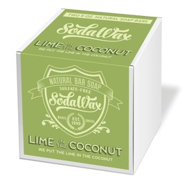 SodaWax™ Natural Bar Soap (2-Pack) LIME IN THE COCONUT (10oz/280g) Any 3 Items SHIP FREE