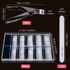 500 x False Nail Tips, Artificial Nails, Transparent Acrylic Fake