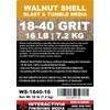16 lbs or 7.2 kg Ground Walnut Shell Media 18-40