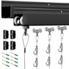2 Rails 40" Picture Rail Hanging System with Roller Slider