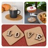 sourcing map Cork Coasters Wooden Trivet Drinks Mats, Round 6