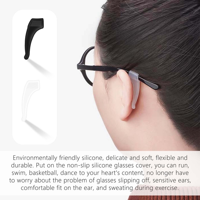 SooGree 16 Pairs Eyeglass Ear Grip - Soft Comfortable Anti-slip