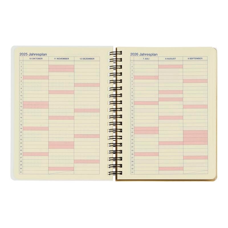 [Delphonics Notebook 2026 Version/Starts October 2025] Rollbahn Diary L Schedule