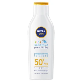Nivea SUN Kids Sensitive Protect & Play FP50+ in 200 ml Bottle, Sun Protection Unscented Baby Cream for Sensitive Skin
