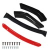 munirater Universal Car Front Bumper Lip Body Kit Spoiler Red