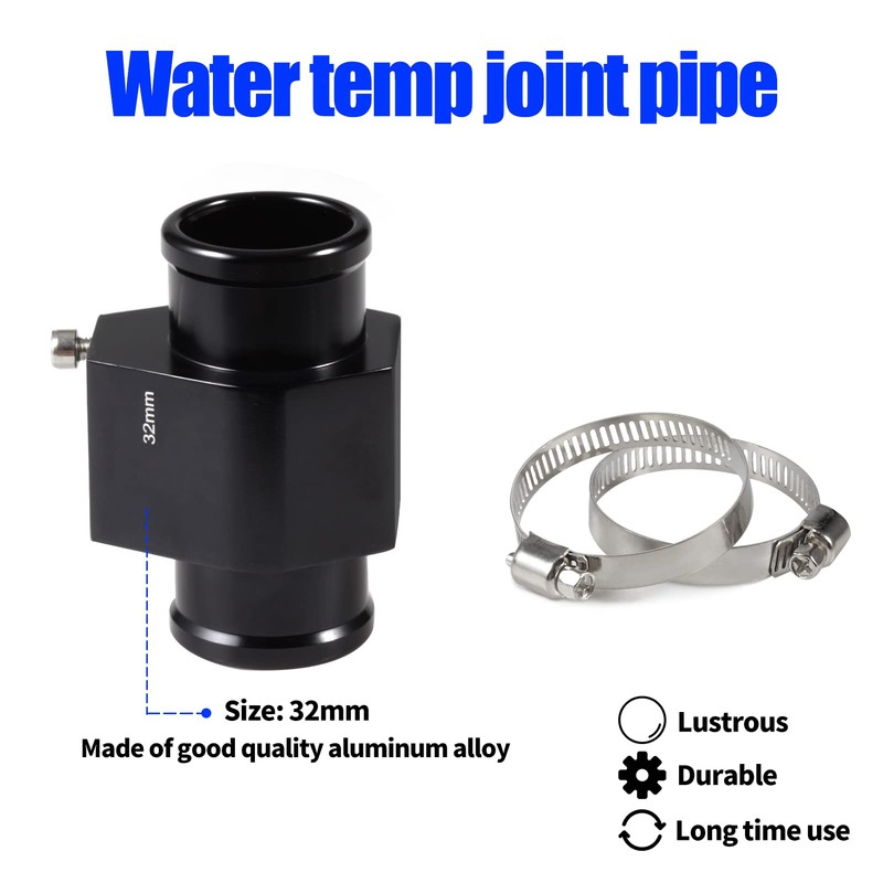 SPEEDWOX 32mm 1-1/4 Inch Water Coolant Temperature Sensor Adapter, Aluminum