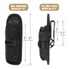 LIVANS Tactical Flashlight Pouch Holster, Rotatable Flashlight Holder Belt Clip