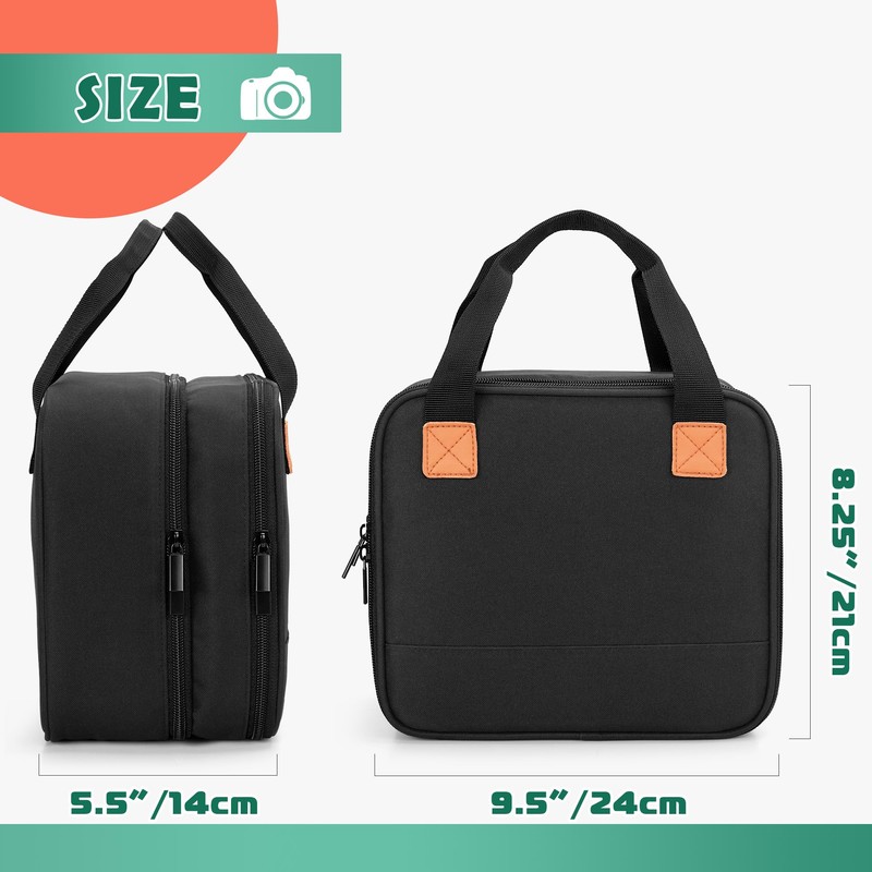 Luxja Photo Printer Storage Case, Double Layer, Holds Parts Together,