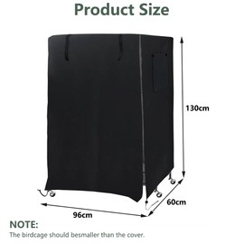 Bird Cage Cover,Large-Capacity Bird Cage Cloth,Multi-Layer Bird Cage Cover,Waterproof Cage Cloth,for Night Waterproof Windshield Light-Proof Parrot Cage Cover Breathable Washable Birds Cage Cover