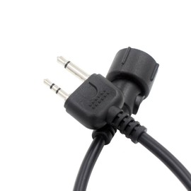 Tenq® Mini DIN Plug 2pin Connect Throat Vibration MIC for Midland 75-501 75-510 75-785 75-786 GXT GXT700 GXT710 GXT735 GXT750 GXT771