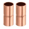 YOKIVE 2 Pcs Copper Coupling, Plumbing Straight Copper Fitting Coupler