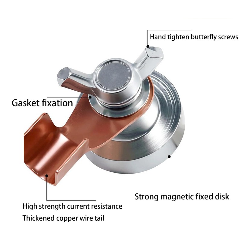 2Pcs Magnetic Welding Ground Clamp Support Ground Clamp Tools Welder