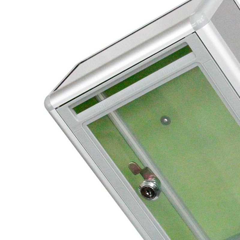 Mailbox with Lock Suggestion Box Aluminium Alloy Blank Donation Box,