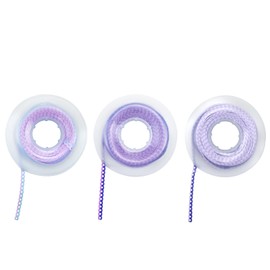 Orthodontic Dental Elastic Chain, YOUYA DENTAL 3 Rolls Color Dental Orthodontic Ultra Rubber Power Chain Elastic Rubber Band for Braces Orthodontic, Continuous, Short Type - 15ft/Roll