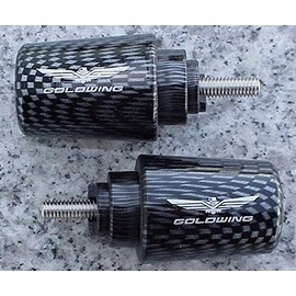 i5 Carbon Bar End Weights compatible with Honda Goldwing Gold Wing GL1800 GL 1800