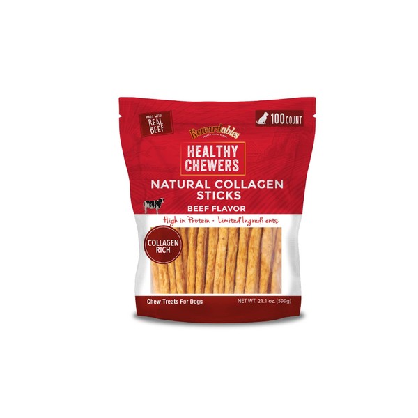 Rewardables | Healthy Chewers | Natural Collagen and Beef Sticks