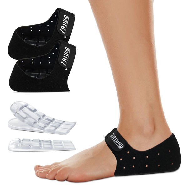 ZAIWOO Adjustable Heel Cups for Heel Pain Relief, Heel Spur