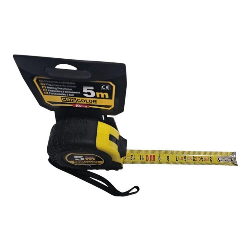 CrisColor Professional 5M Self Closing Tape Measure Metric & Inch